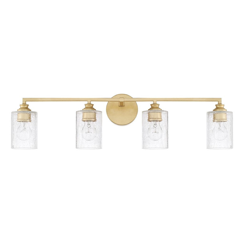 Milan 4-light Capital Gold Bath/Vanity Fixture
