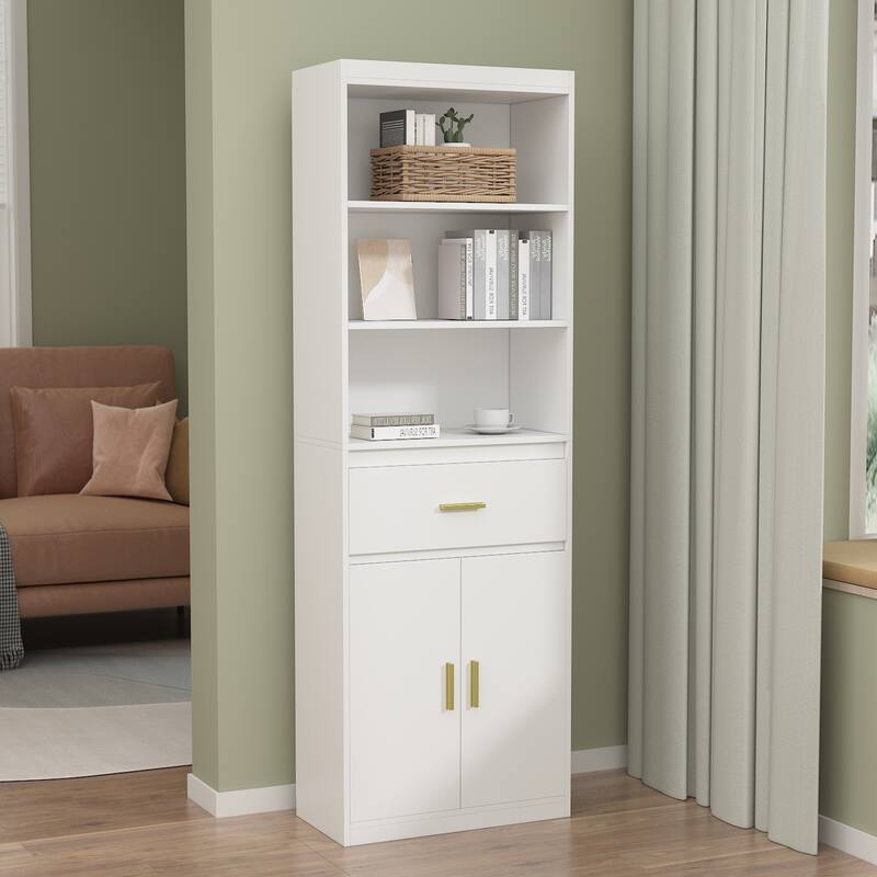 23.6'' W X 70.8'' H X 11.8'' D Linen Cabinet BookCase Space Saving - 23.6"W x 70.8"H