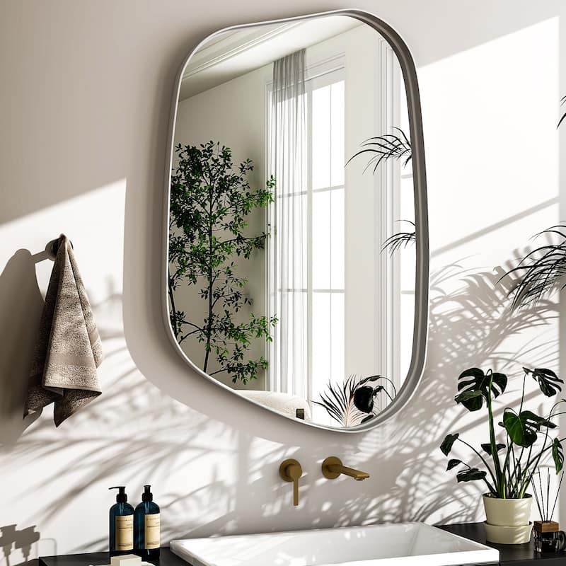 Irregular Bathroom Mirror Mirror Wall Decor
