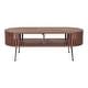 preview thumbnail 2 of 7, Aurelle Home Mid-Century Modern Rounded Coffee Table
