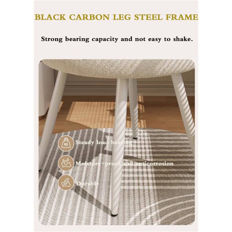 Ergonomic Bow Leisure Chair with High Resilience Sponge Cushion