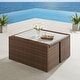 preview thumbnail 30 of 29, Corvus Martinka Aluminum 7-piece Wicker Outdoor Patio Dining Set