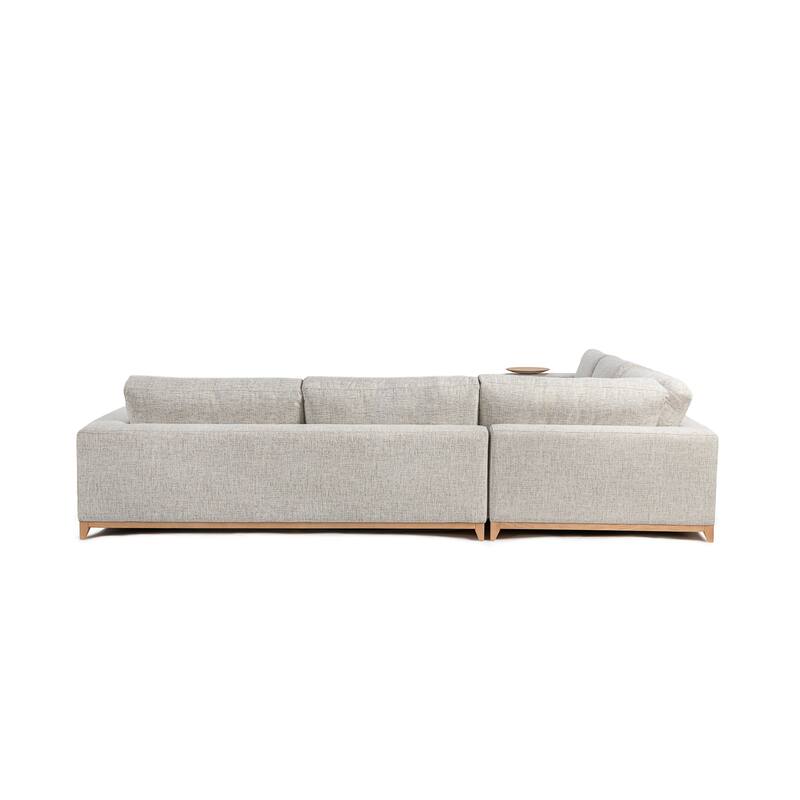 Classic Home Donovan Upholstered Sectional Sofa - 132.3Wx132.3Dx32.3H
