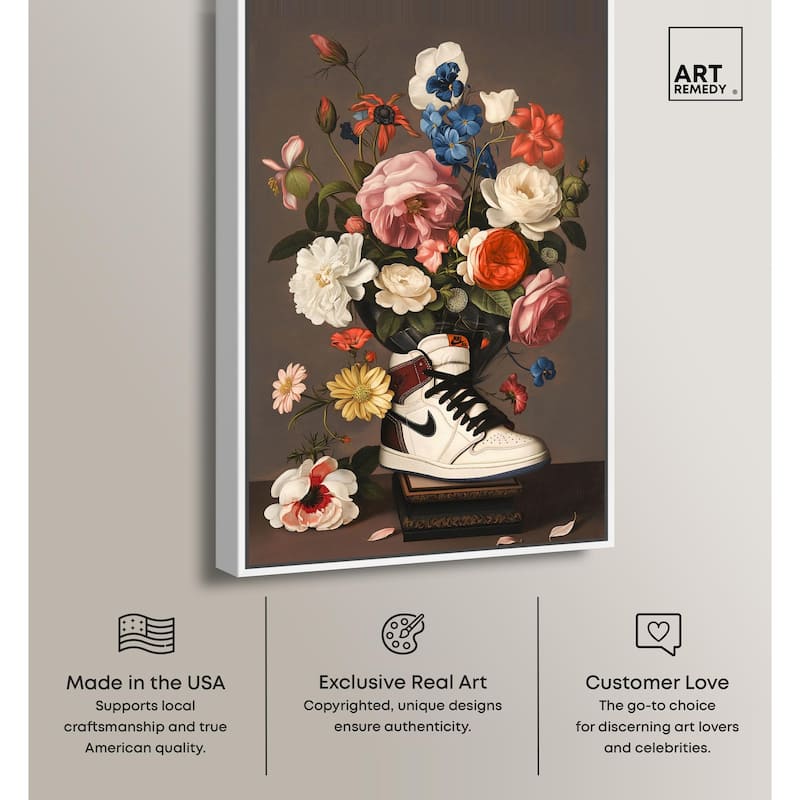Sneaker Bouquet I Canvas by Art Remedy