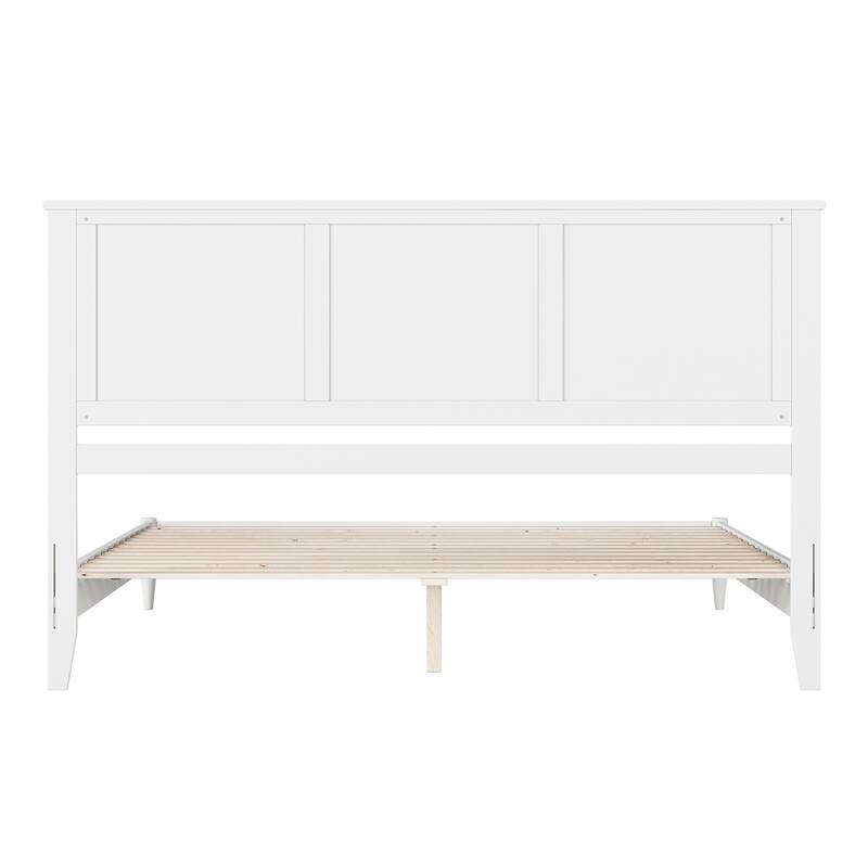 Charlotte Solid Wood Low Profile Platform Bed