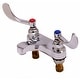 preview thumbnail 2 of 0, T and S Brass Deck Mounted Lavatory Faucet with 4" Centers, 2.2 GPM Chrome