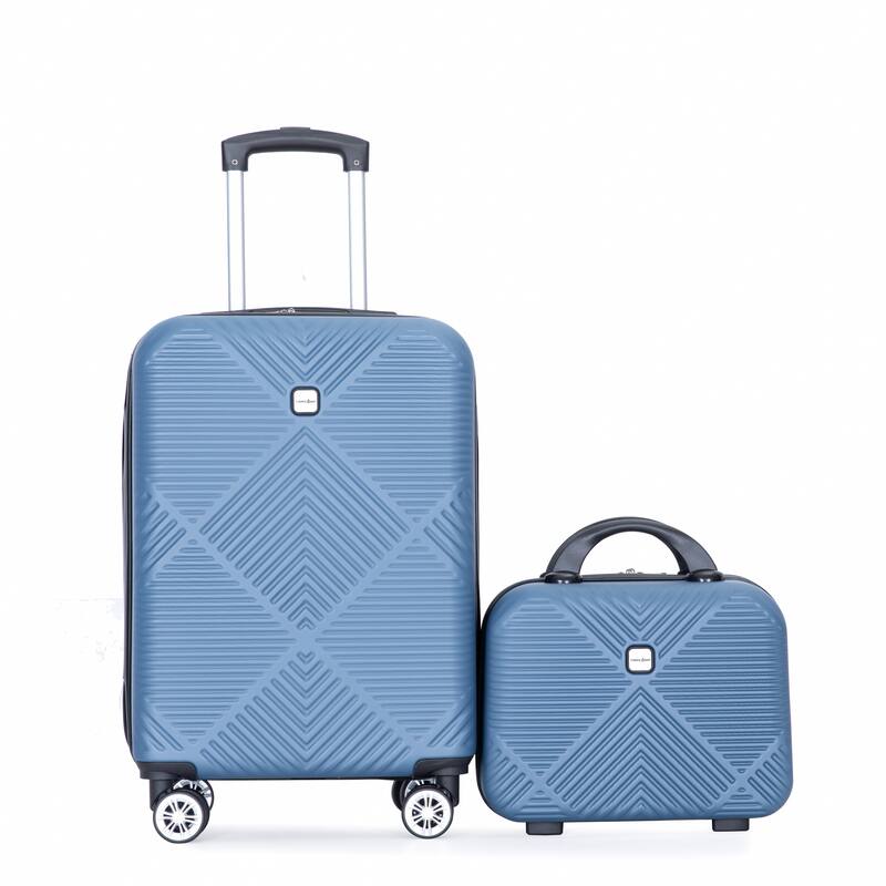 20/14" Spinner Wheels Luggage Sets 2 Piece Lightweight Suitcase Sets, Carry On Trunks Sets