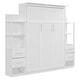 preview thumbnail 12 of 66, Murphy Bed Wall Bed with Shelves, Drawers and LED Lights
