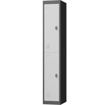 Tall Heavy-Duty Steel Storage Cabinet with Lock for Office, Home - N/A