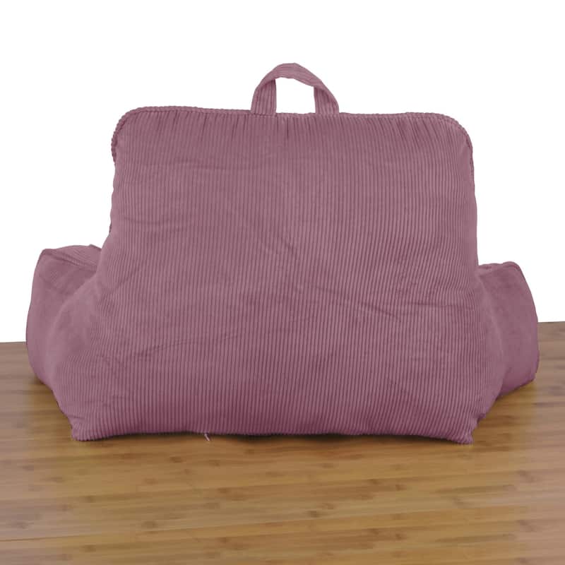 Cotton Corduroy Lounger Bed Rest Pillow Adjustable DIY Filling