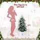 preview thumbnail 3 of 4, 3 Ft Prelit Premium Snow Flocked Artificial Christmas Tree