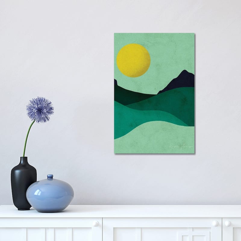 iCanvas "Chartreuse Moon" by Reyna Noriega Canvas Print - 18x12x1.5