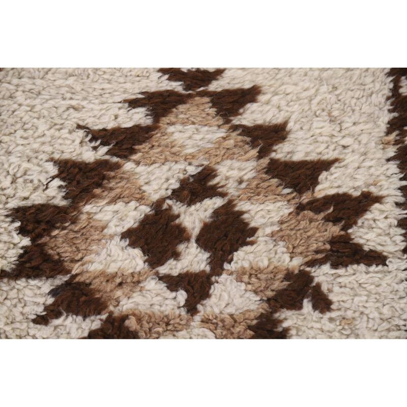 Anatolian Beige Turkish Runner Rug Handmade Oriental Wool Carpet - 2'8"x 10'8"