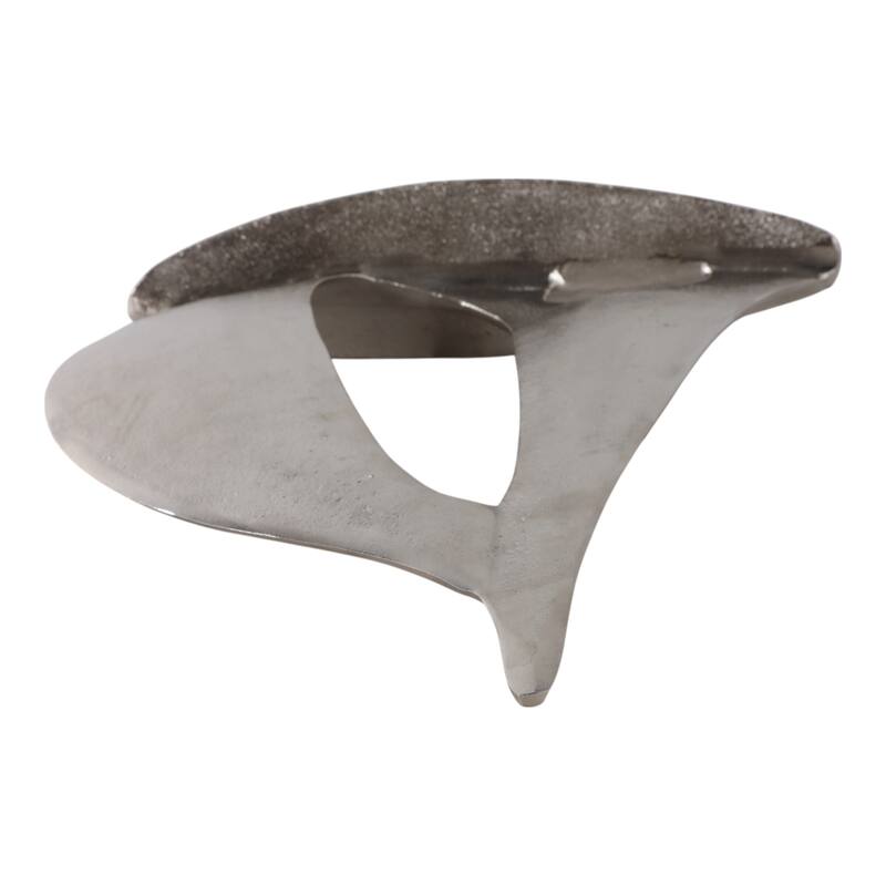 Aluminum Sculptures Modern Coastal Sailboat Design - 18" Silver - 14.75" x 3.75" x 18"