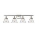 preview thumbnail 53 of 61, Innovations Lighting Ballston Urban Cone - 4 Light 38" Bath Vanity Light Seedy/Brushed Satin Nickel Finish