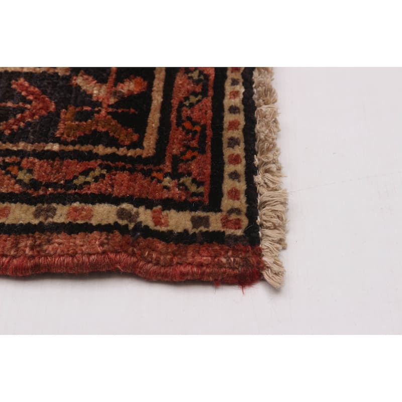 ECARPETGALLERY Hand-knotted Andelz Red Wool Rug - 3'6 x 9'11