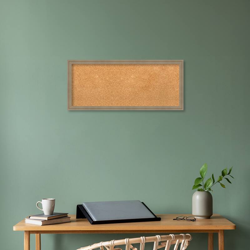FlorenceFramed Natural Corkboard Bulletin Board