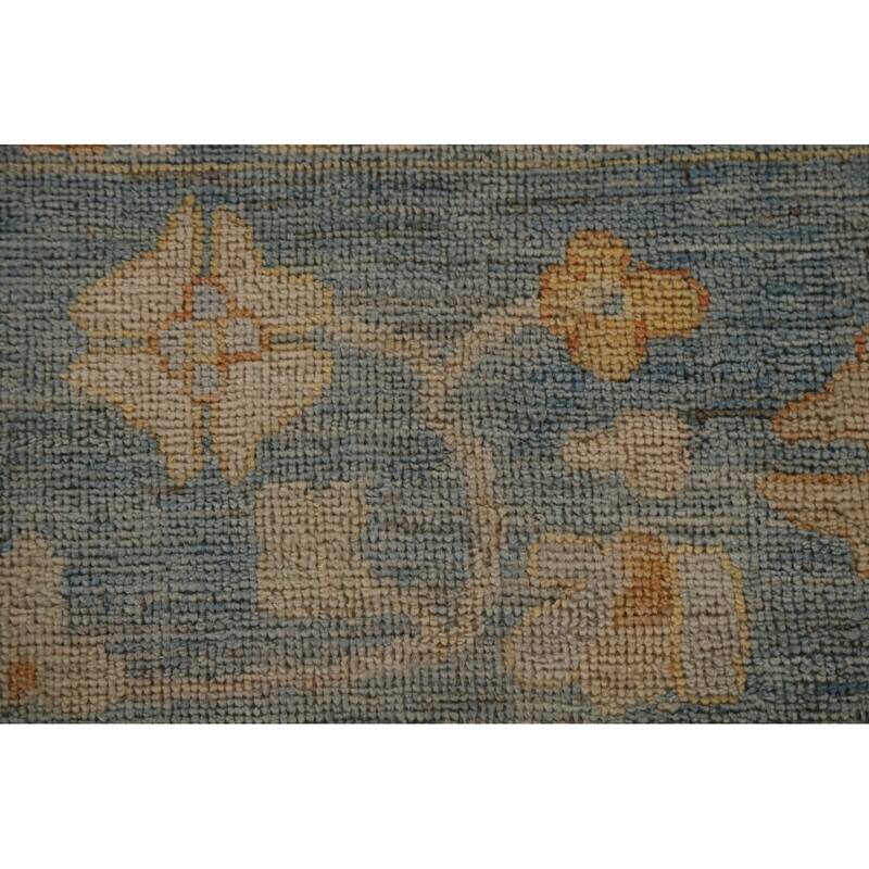 Floral / Medallion Oushak Turkish Rug Handmade Wool Carpet - 8'10"x 12'0"
