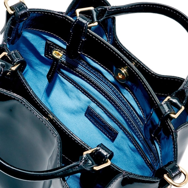 dooney & bourke patent small brenna satchel