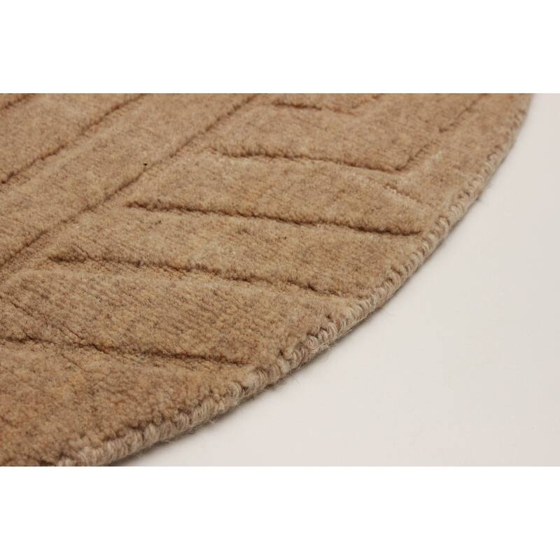 Kashkuli Gabbeh Beige Rug 4'0" x 4'0" - 4'0 x 4'0