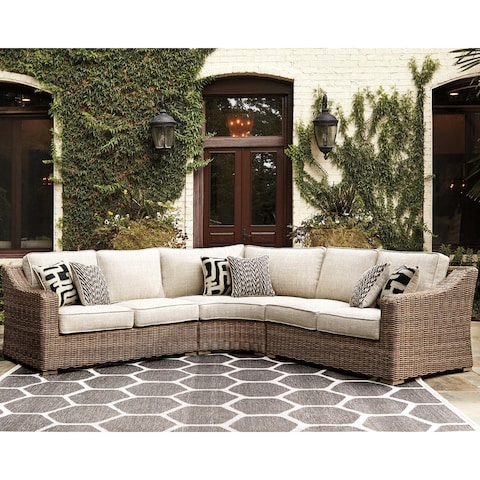 Beachcroft Beige 3-piece Outdoor Sectional