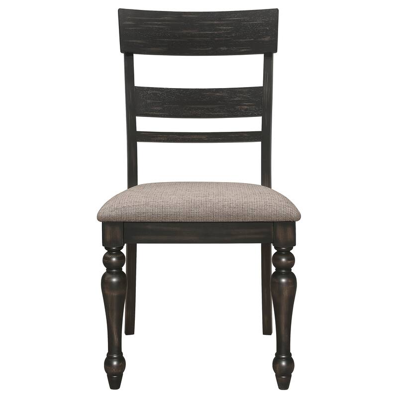 Bridget Charcoal Sandthrough Rectangular Dining Set
