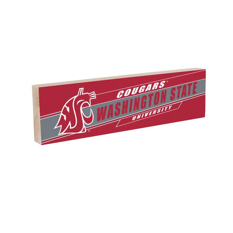 Washington State University Wooden Tabletop Mantel Shelf Sign