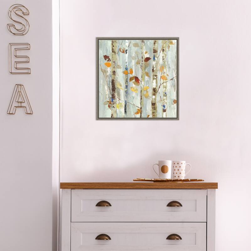 Autumn Petals (Leaves) by Allison Pearce Framed Canvas Art