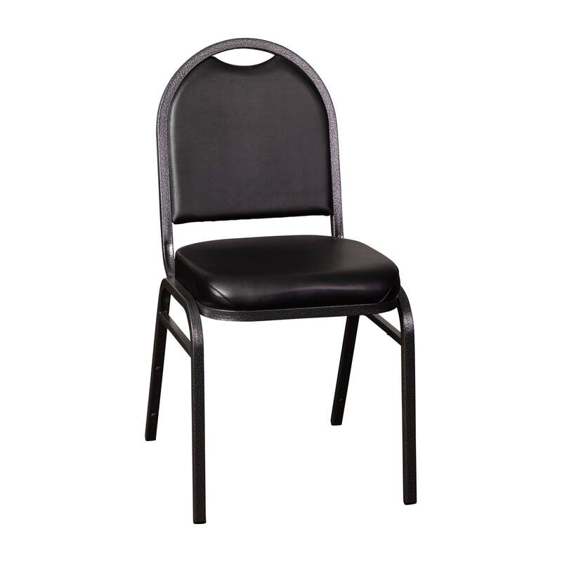 Commercial Dome Back Stacking Banquet Chair with Metal Frame