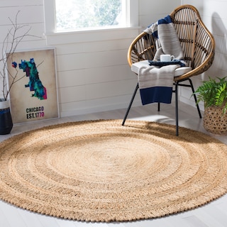 SAFAVIEH Handmade Natural Fiber Pierrine Jute Rug - Natural - 5' Round