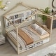 preview thumbnail 5 of 17, Full House Bed with Roof Frame and Under Bed Storage Unit
