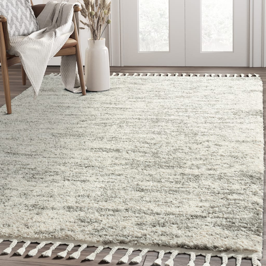 Abani Rug Boston BOS170A Grey Shag Area Rug