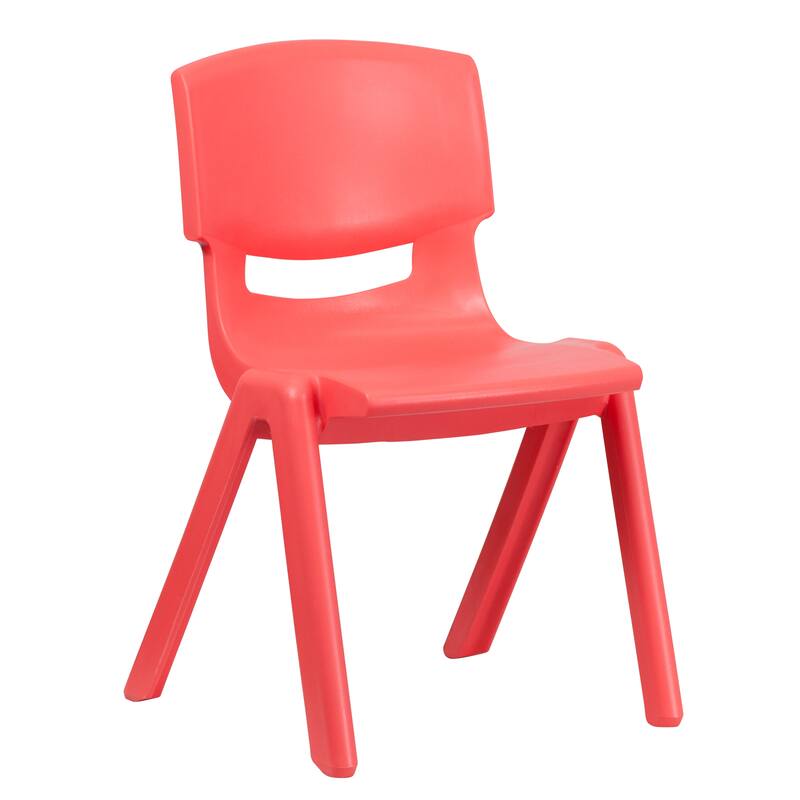5 Pack Plastic Stackable School Chair with 15.5'' Seat Height