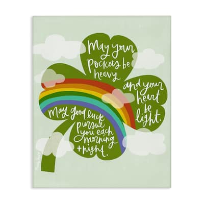 Stupell Uplifting Good Luck Rhyme Canvas Wall Art Design By Mandy Ford Art + Illustration