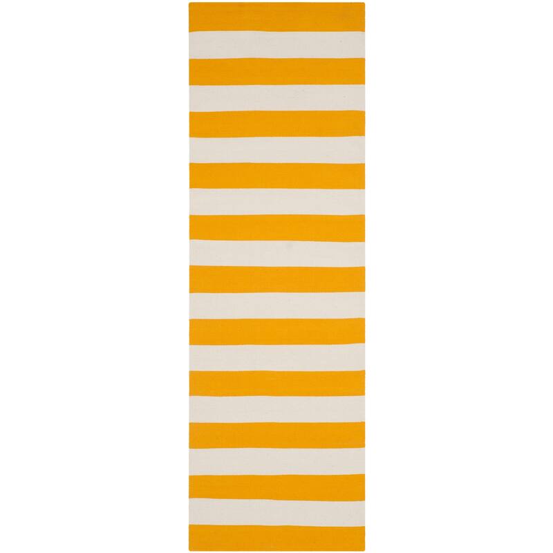 SAFAVIEH Handmade Montauk Caspian Stripe Cotton Flatweave Rug