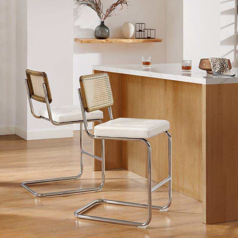 Art Leon Accent Dining Chair with Cane Backrest (Set of 2)