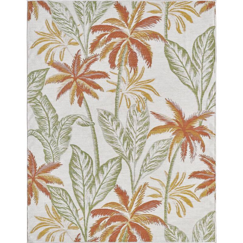 Domani Novarro Palm For A Day Reversible Indoor / Outdoor Area Rug - 7'10" x 10'
