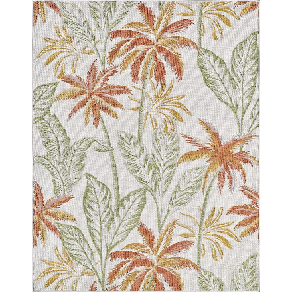 Domani Novarro Palm For A Day Reversible Indoor / Outdoor Area Rug