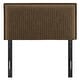 preview thumbnail 52 of 52, Camille Upholstered Striped Linen Blend Headboard