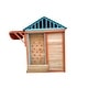 preview thumbnail 10 of 13, Outdoor Wooden Playhouse for Kids with 4-in-1 Games Garden Fun Playhouse with Solid Wood Construction - 61.4" L x 46" W x 64" H