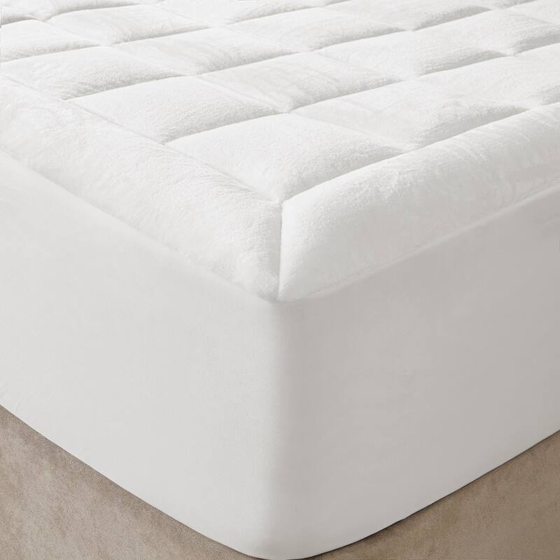 Overfilled Plush Hypoallergenic Down Alternative Waterproof Mattress Pad