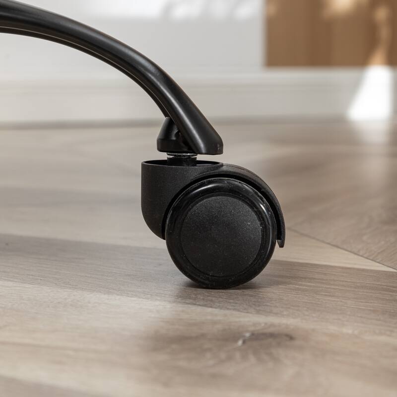 Fabric Upholstered Lounge Chair Swivel Office Chair with Metal Base, Simple Executive Chair Gaming Chair