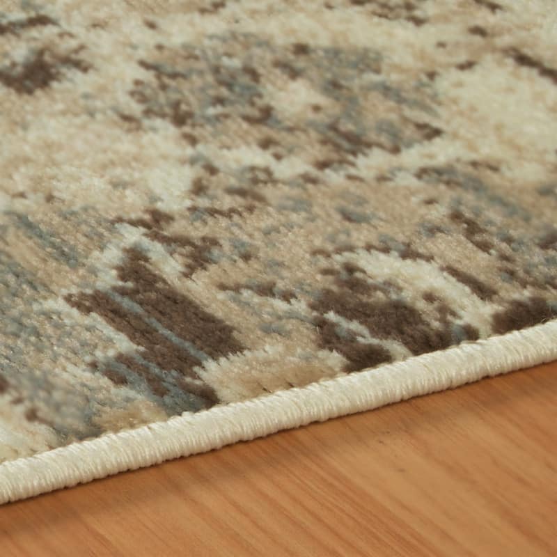 Superior Traditional Vintage Florals Polypropylene Indoor Area Rug