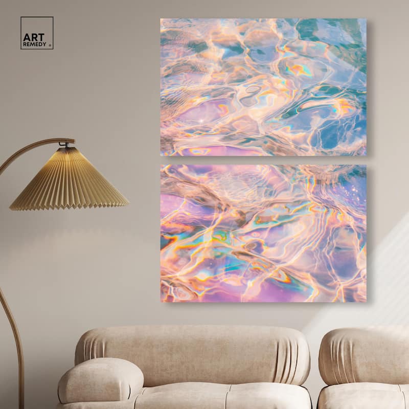 Metallic Drift II Canvas Set of 2 by Art Remedy, Gallery Wrapped