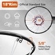 preview thumbnail 2 of 5, Basketball Double Spring Solid Rim, 18" Steel Basketball Rim for Indoor and Outdoor Black
