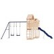 preview thumbnail 2 of 15, vidaXL Swing Set Outdoor Backyard Wooden Playground Equipment for Kids Age 3-8