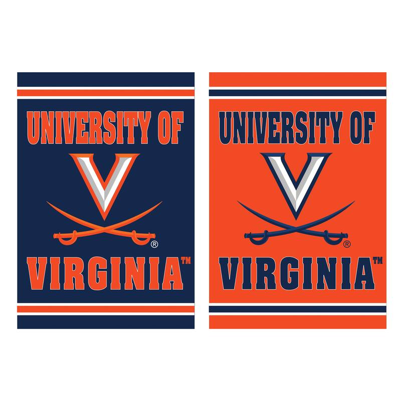 Embossed Suede Flag, Garden Size, University of Virginia