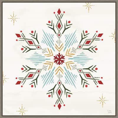 Winter Moment XII by Dina June Canvas Art Framed - 22 x 22 in