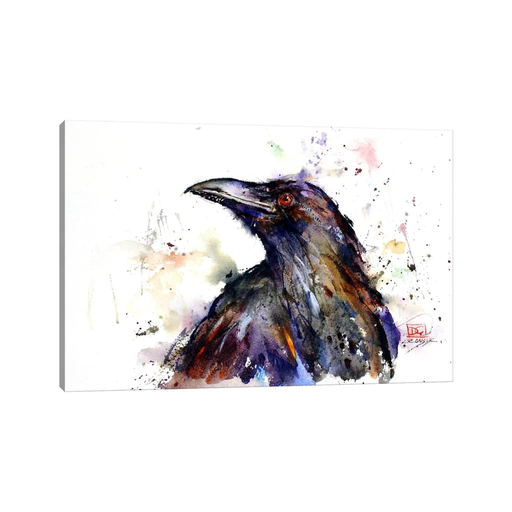 iCanvas "Crow" by Dean Crouser Canvas Print