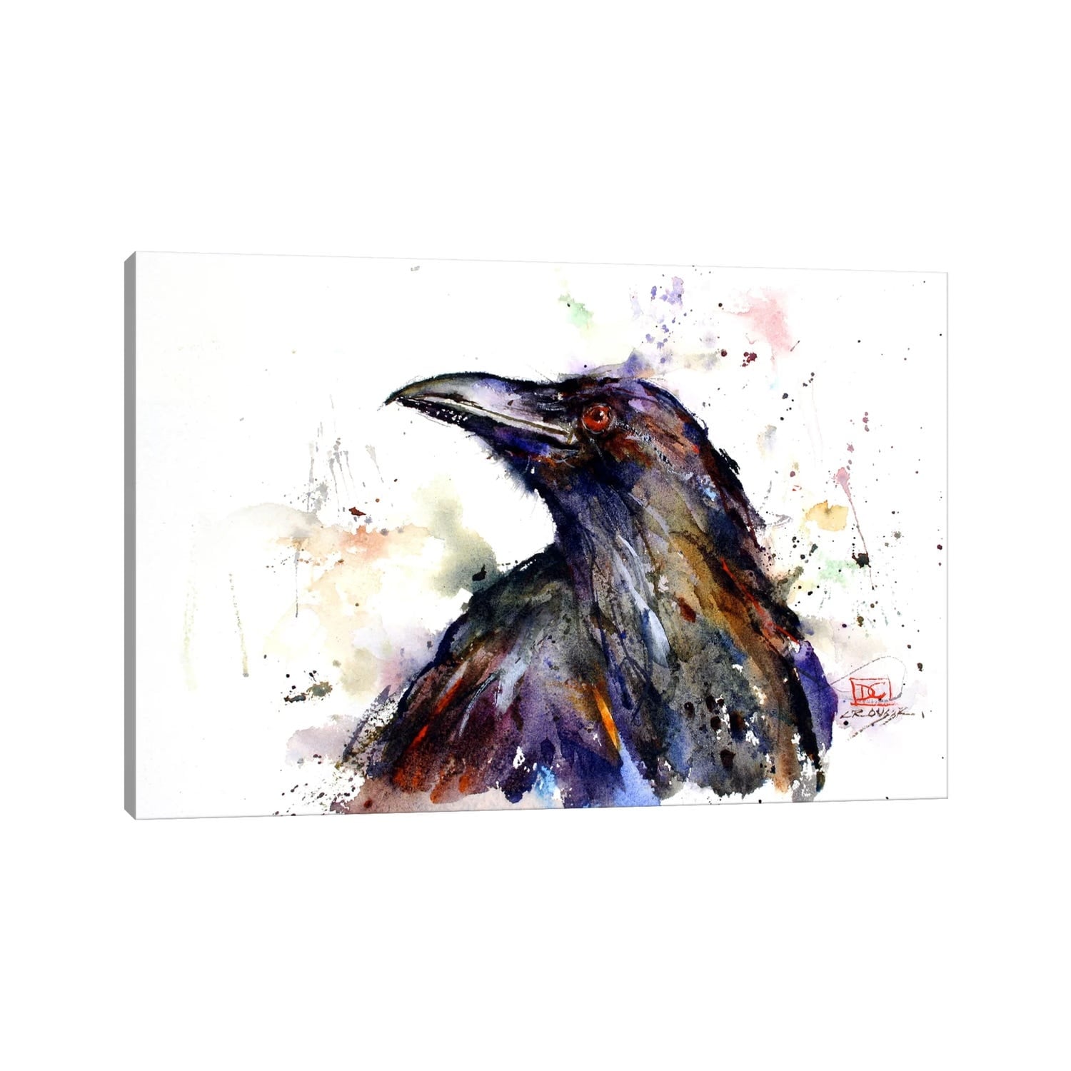 iCanvas "Crow" by Dean Crouser Canvas Print